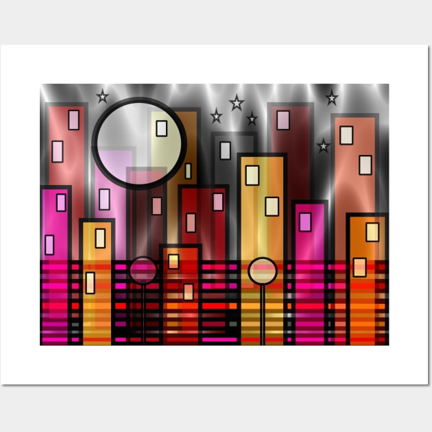 Psychedelic City Wall Art by SartorisArt1